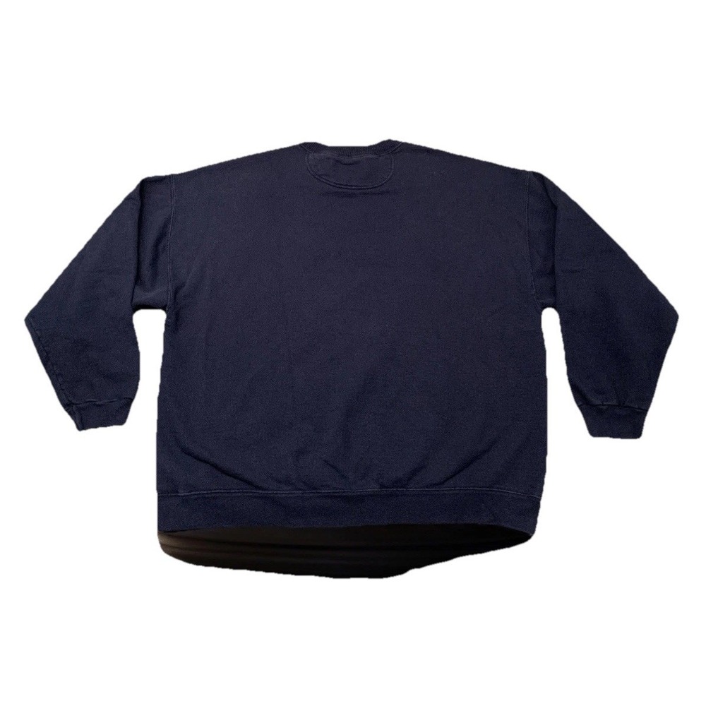 Vintage 90s Starter Pro80‎ Heavyweight Sweatshirt Men's  L Crewneck Navy Blank - Picture 2 of 9